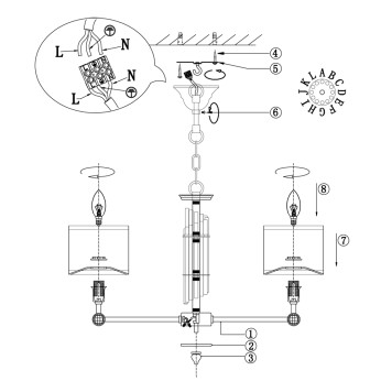 Люстра Maytoni Alloro MOD088PL-06BS-7