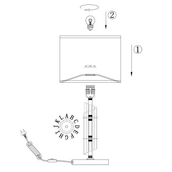 Лампа настольная Maytoni Alloro MOD088TL-01BS-5