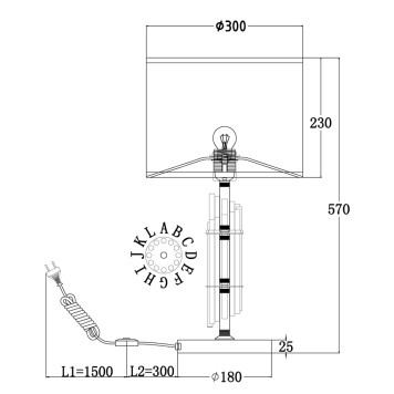 Лампа настольная Maytoni Alloro MOD088TL-01BS-6