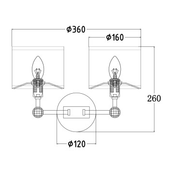 Бра Maytoni Alloro MOD088WL-02BS-2