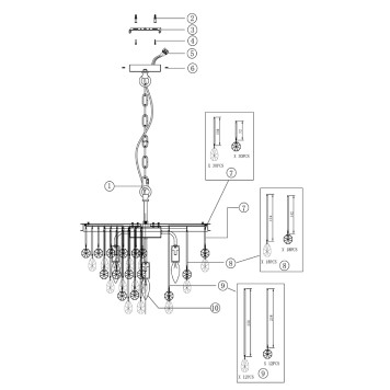 Люстра Maytoni Linn MOD091PL-05G-1