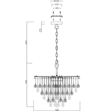 Люстра Maytoni Linn MOD091PL-05G-2
