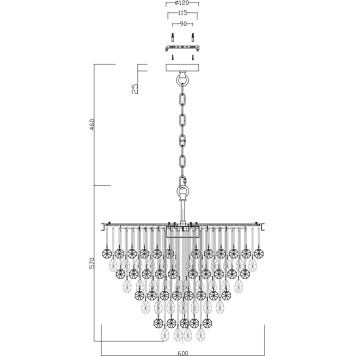 Люстра Maytoni Linn MOD091PL-07CH-3