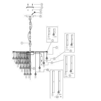 Люстра Maytoni Linn MOD091PL-07G-1