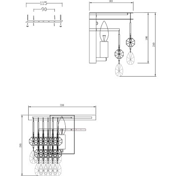 Бра Maytoni Linn MOD091WL-01G-1