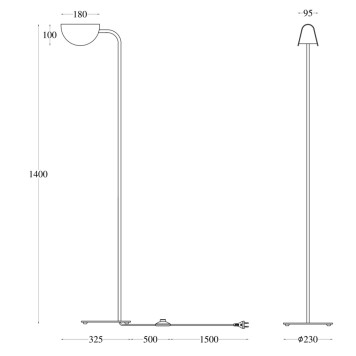 Торшер Maytoni Mollis MOD126FL-01B-9