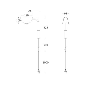 Бра Maytoni Mollis MOD126WL-01B-9