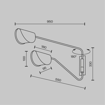 Бра Maytoni Mollis MOD126WL-02B-7