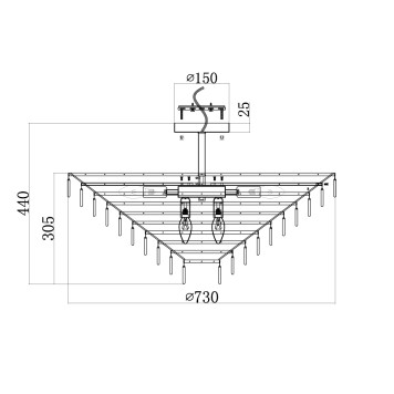 Светильник потолочный Maytoni Mazzo MOD130CL-14G-1