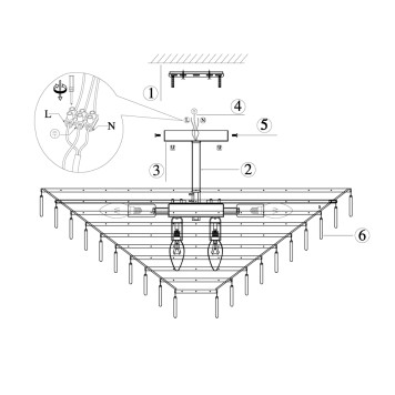 Светильник потолочный Maytoni Mazzo MOD130CL-14G-2