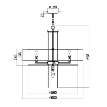 Люстра Maytoni Impressive MOD151PL-05G-6