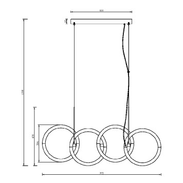 Люстра Maytoni Node MOD165PL-L40G3K-5
