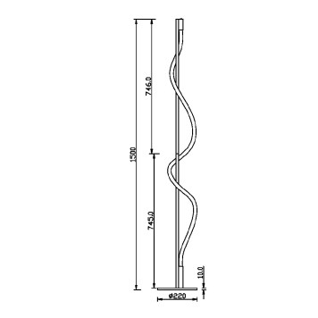 Торшер Maytoni Tau MOD166FL-L15B3K-7
