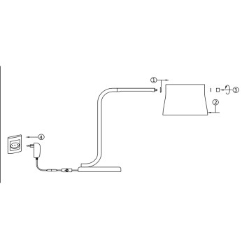 Лампа настольная Maytoni Cabaret MOD170TL-L8BS3K-8