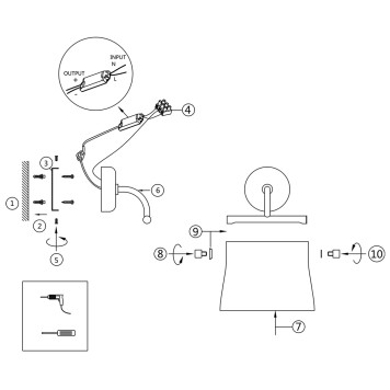 Бра Maytoni Cabaret MOD170WL-L8BS3K2-7