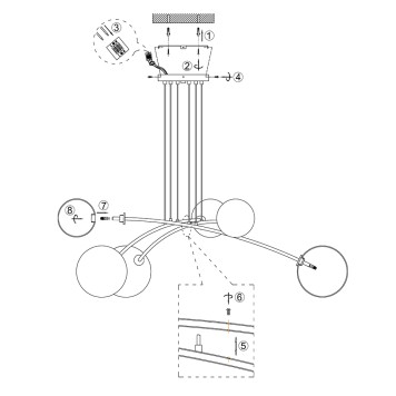 Люстра Maytoni Mood MOD172PL-06B-5