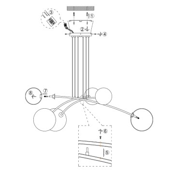 Люстра Maytoni Mood MOD172PL-06BS-6