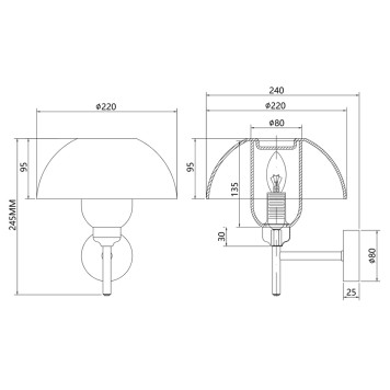 Бра Maytoni Memory MOD177WL-01B-8