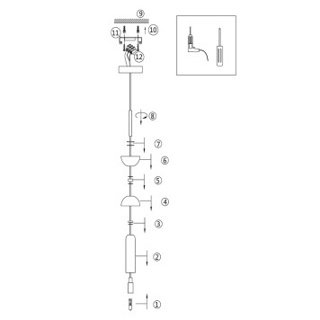 Люстра Maytoni Kyoto MOD178PL-01B-7