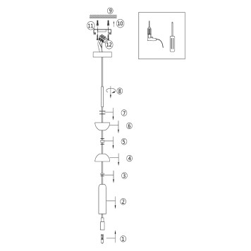 Люстра Maytoni Kyoto MOD178PL-01GR-7