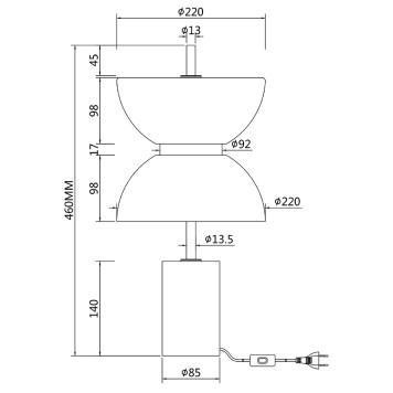 Лампа настольная Maytoni Kyoto MOD178TL-L11B3K-8
