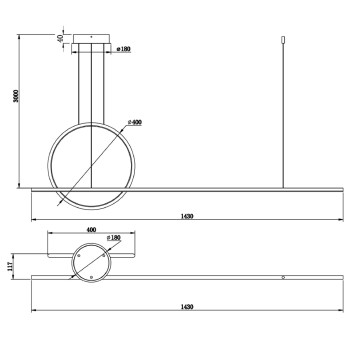 Люстра Maytoni Halo MOD247PL-L49BK-5