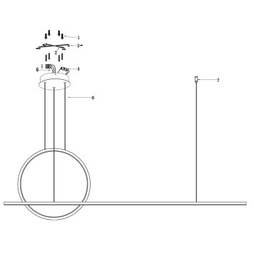 Люстра Maytoni Halo MOD247PL-L49BSK-6