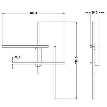 Бра Maytoni Halo MOD248WL-L24BK-5