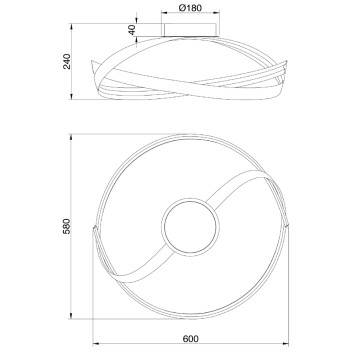 Светильник потолочный Maytoni Plons MOD283CL-L34BS3K-5
