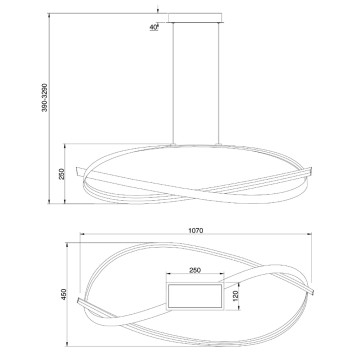 Люстра Maytoni Plons MOD283PL-L40BS3K-5