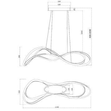 Люстра Maytoni Plons MOD283PL-L65BS3K-5