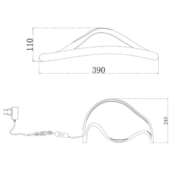 Лампа настольная Maytoni Plons MOD283TL-L12BS3K-5