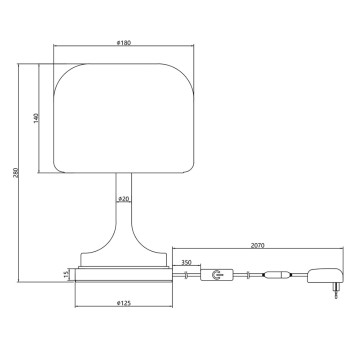 Лампа настольная Maytoni Spirito MOD286TL-L8W3K-6