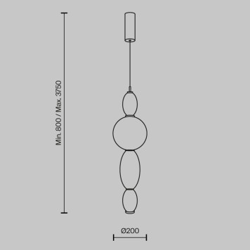 Люстра Maytoni Adore MOD297PL-L12BS3K-4