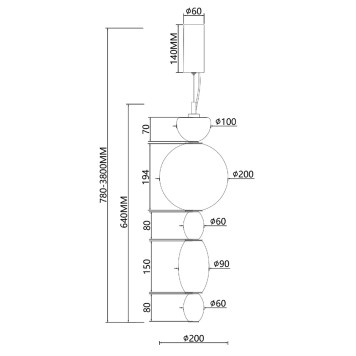 Люстра Maytoni Adore MOD297PL-L17BS3K-5