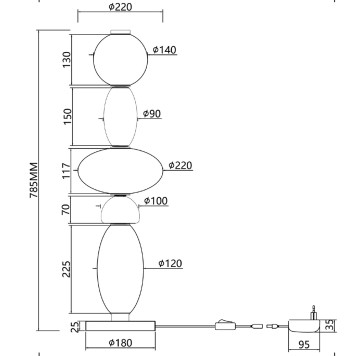 Лампа настольная Maytoni Adore MOD297TL-L24BS3K-5