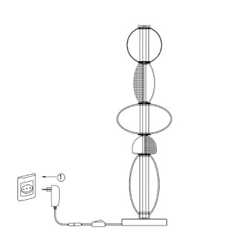 Лампа настольная Maytoni Adore MOD297TL-L24BS3K-6
