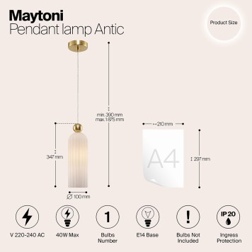 Люстра Maytoni Antic MOD302PL-01W-4