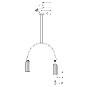 Люстра Maytoni Antic MOD302PL-02GR-5