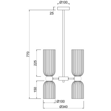 Люстра Maytoni Antic MOD302PL-06W-4