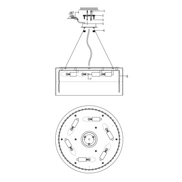 Люстра Maytoni Wonderland MOD313PL-06CH-1