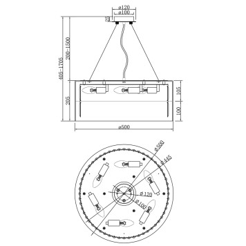 Люстра Maytoni Wonderland MOD313PL-06G-2