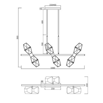 Люстра Maytoni Coctail time MOD325PL-06G-1