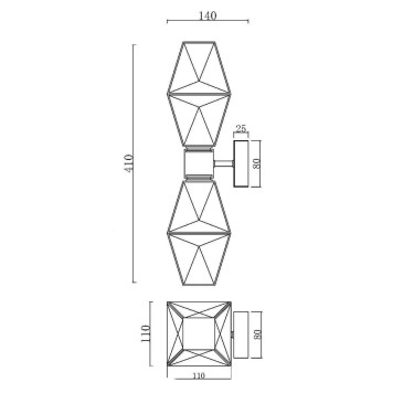 Бра Maytoni Cocktail time MOD325WL-02G-6