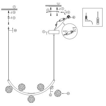 Люстра Maytoni Ambre MOD331PL-L12BS3K-6