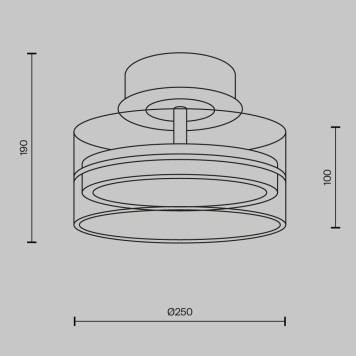 Светильник потолочный Maytoni Dress code MOD348CL-L18BBS3K-6