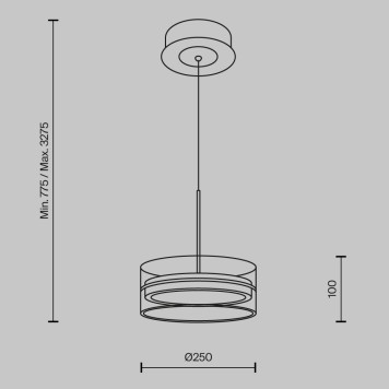 Люстра Maytoni Dress code MOD348PL-L18BBS3K-7
