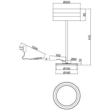 Лампа настольная Maytoni Dress code MOD348TL-L14BBS3K-6