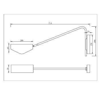 Бра Maytoni Notta MOD417WL-01BS1-12