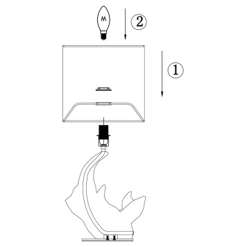 Лампа настольная Maytoni Nashorn MOD470-TL-01-W-9